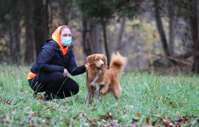Toller and handler